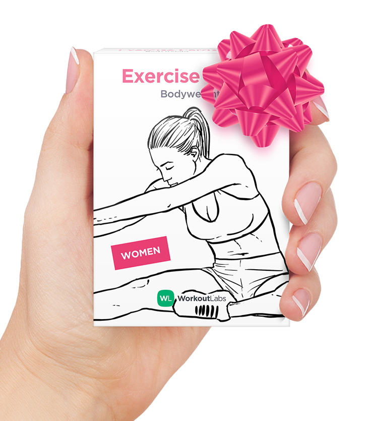 Perfect holiday gift and stocking stuffer for anyone into fitness and working out! Exercise Cards by WorkoutLabs, get them at https://WorkoutLabs.com/exercise-cards