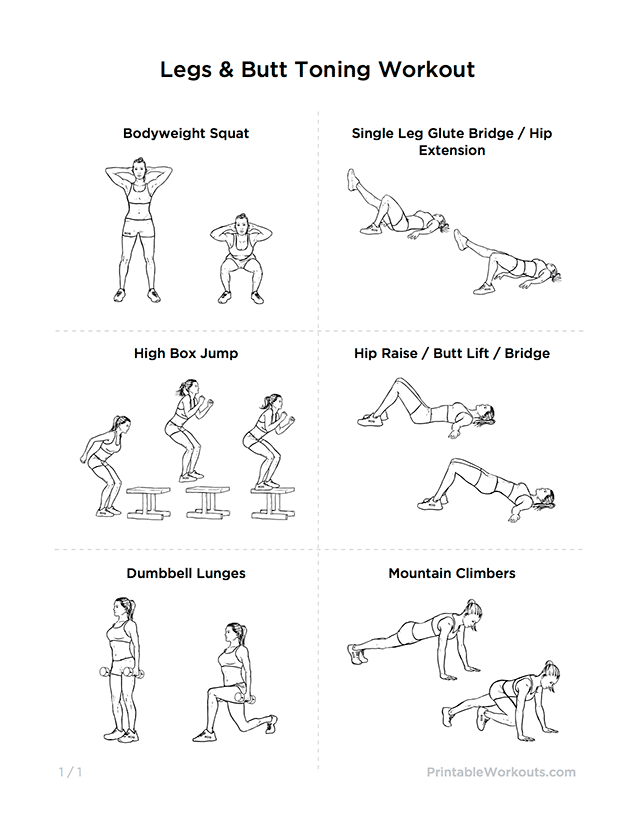 Slim Toned And Sexy Lower Body Workout Pack For Women