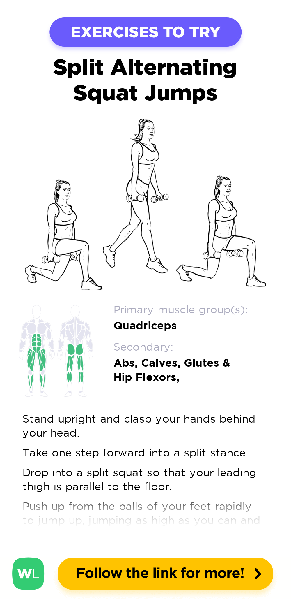Split Squat Jump Variations