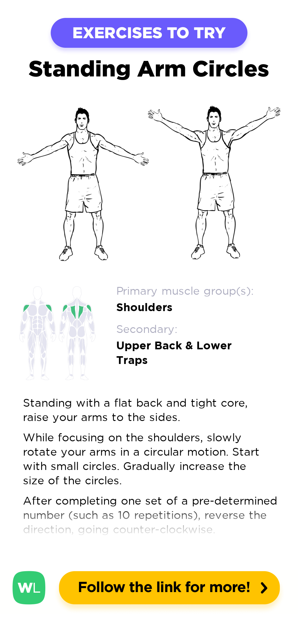 Arm Circles DON T FORGET To Do Your Stretching 