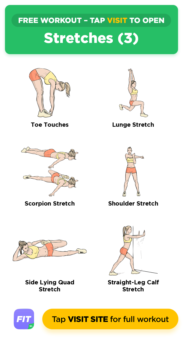 絵画 stretching Stretches (3) | Free 1-Min Workout · WorkoutLabs Fit
