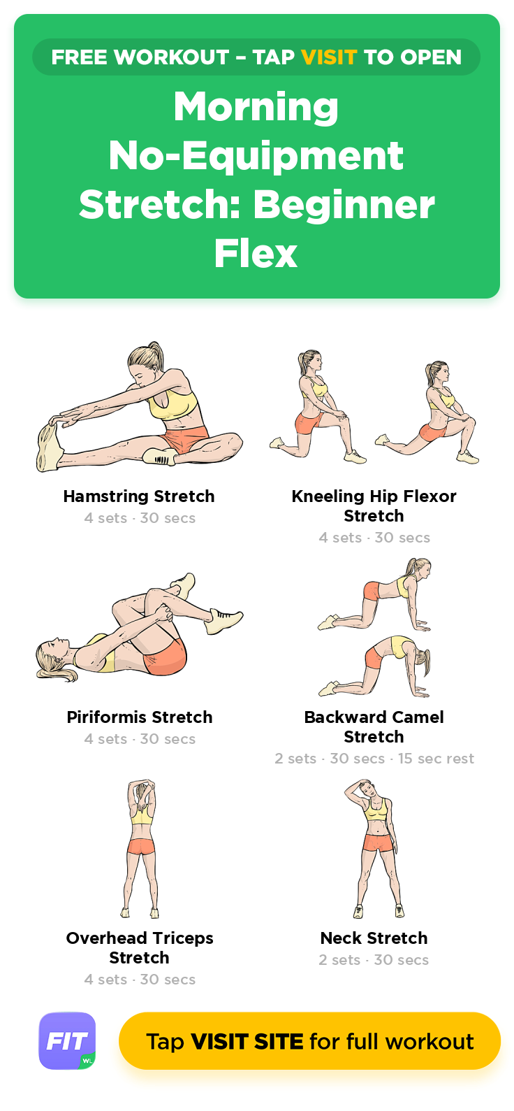 Morning No-Equipment Stretch: Beginner Flex | Free 14-Min Workout