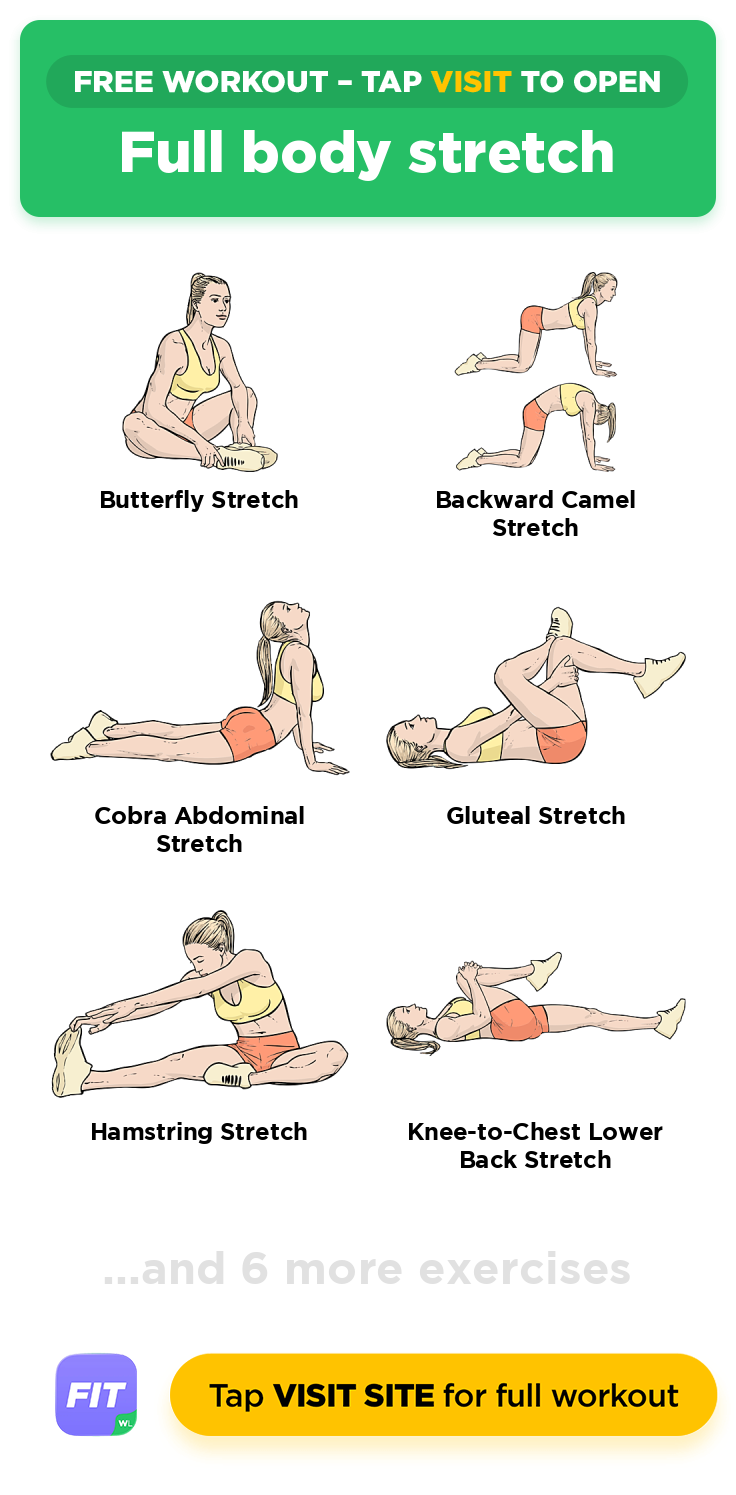 Full body stretch | Free 1-Min Workout · WorkoutLabs Fit