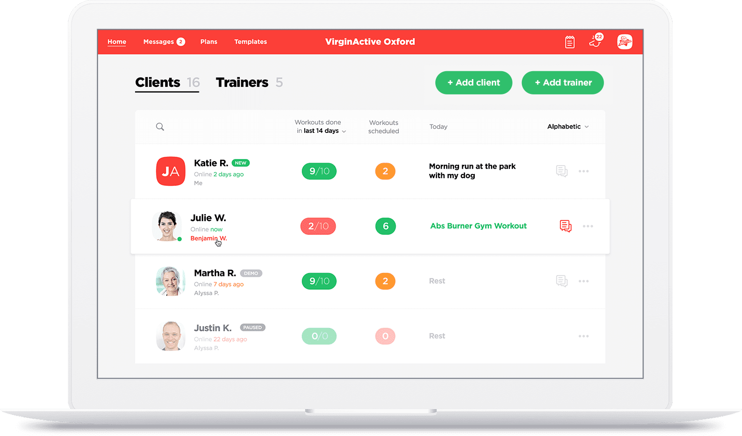 #1 Simple Online Personal Training Platform · WorkoutLabs Train