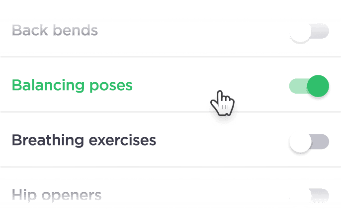 Yoga pose types