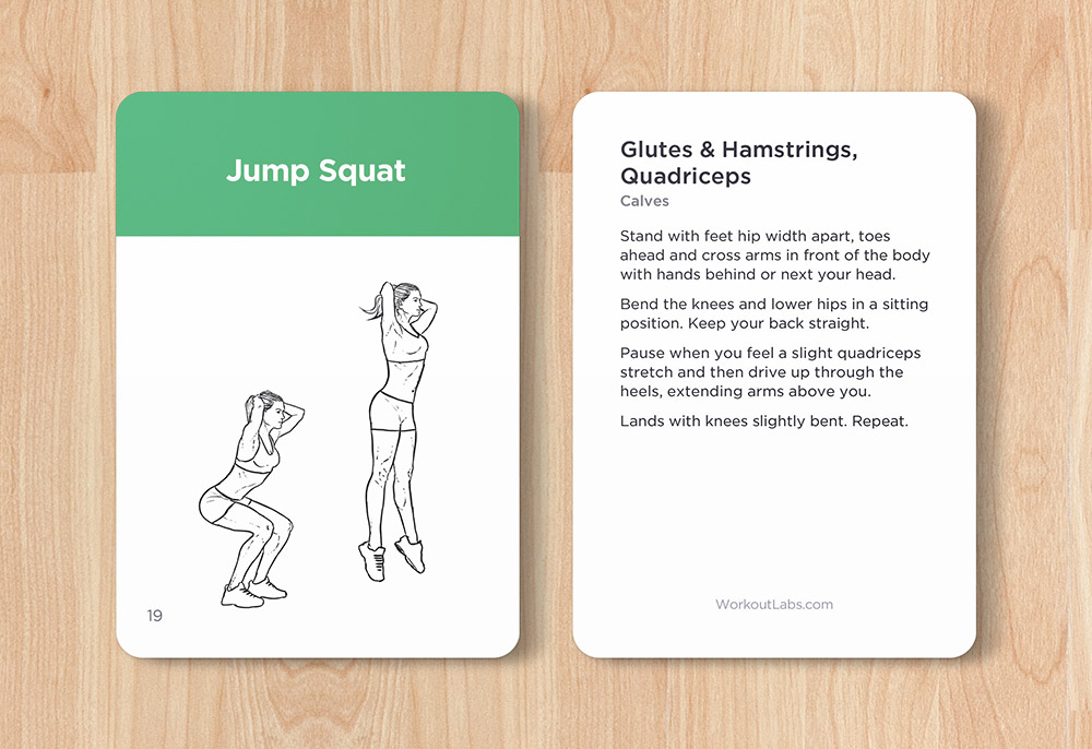 Workout cards by WorkoutLabs with clear exercise illustrations