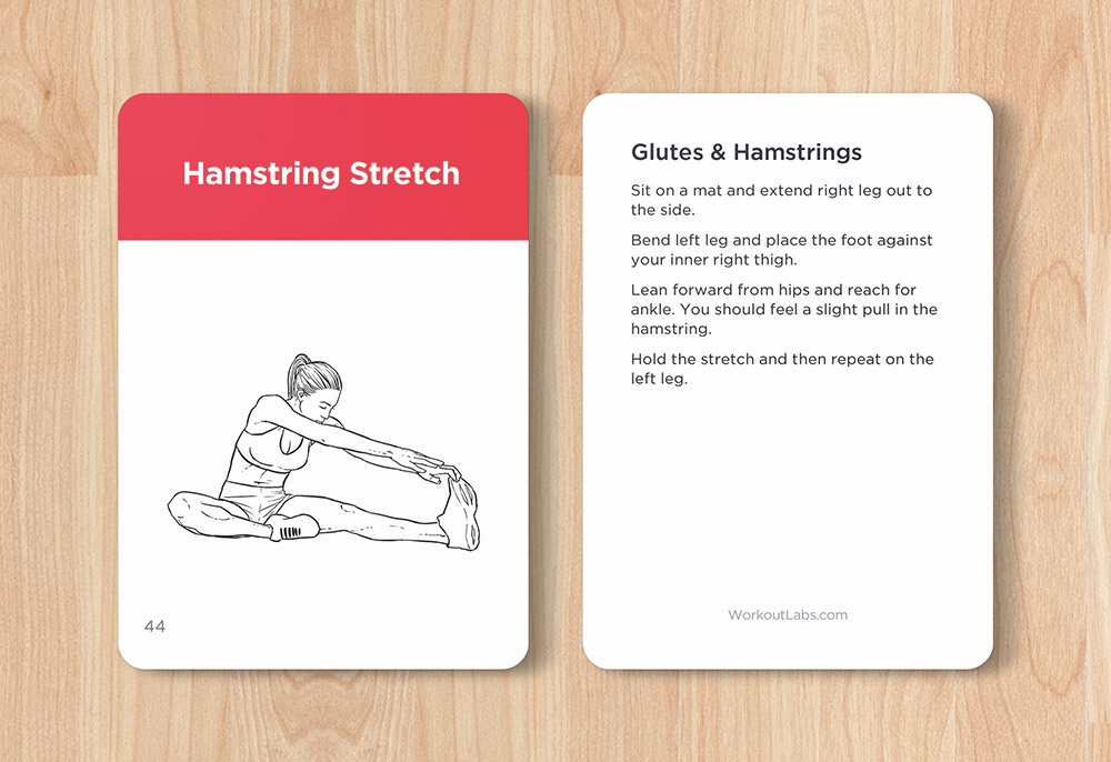 Easy to follow bodyweight exercise cards by WorkoutLabs