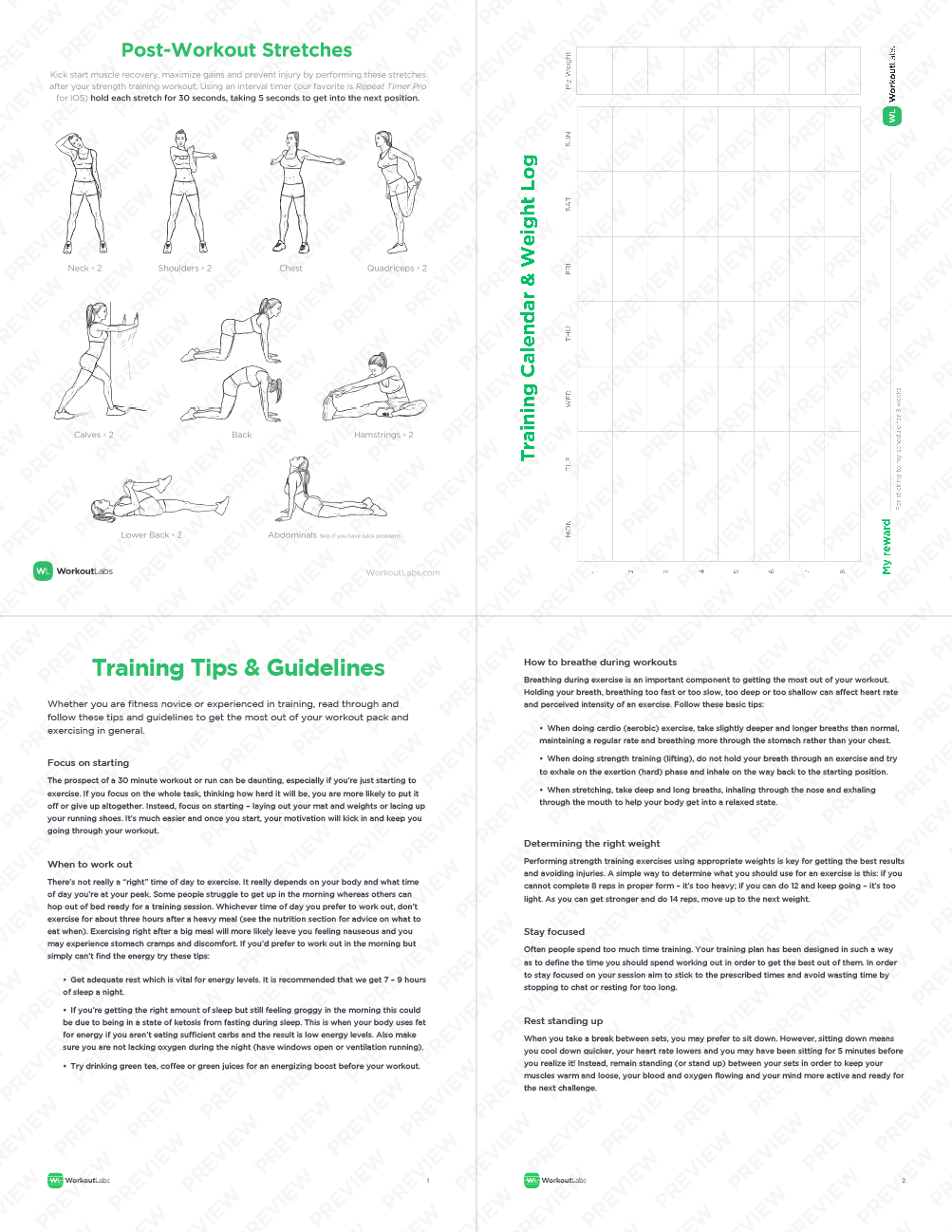 Workout Pack Preview W41 Png Dumbbell Exercises Chart