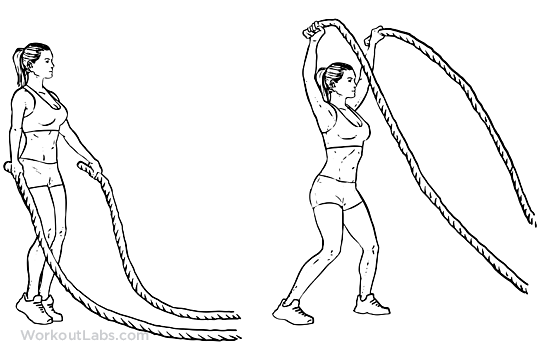 Battle Rope Jumping Jacks – WorkoutLabs Exercise Guide