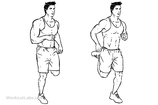 Butt Kicks  Illustrated Exercise Guide