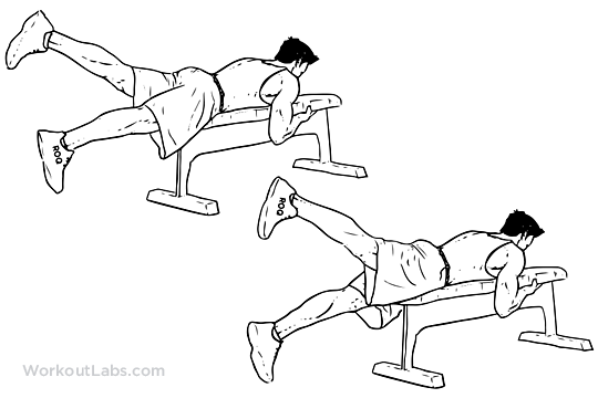 Flutter Kicks | Illustrated Exercise guide - WorkoutLabs