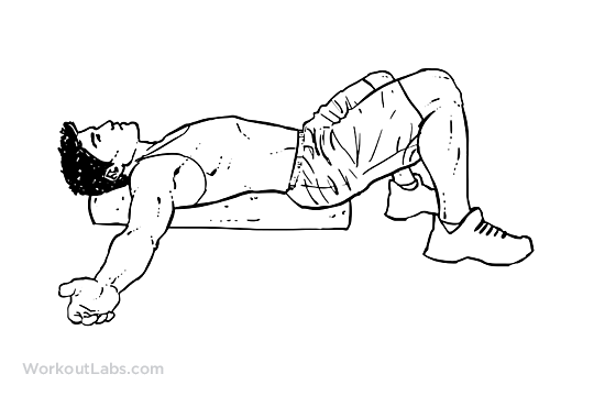 Foam Roller Chest Opener Stretch | WorkoutLabs