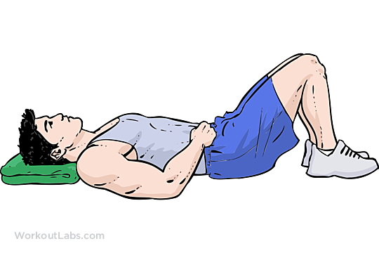 Semi-Supine Laying Down / Constructive Rest Position · Exercise Guide ...